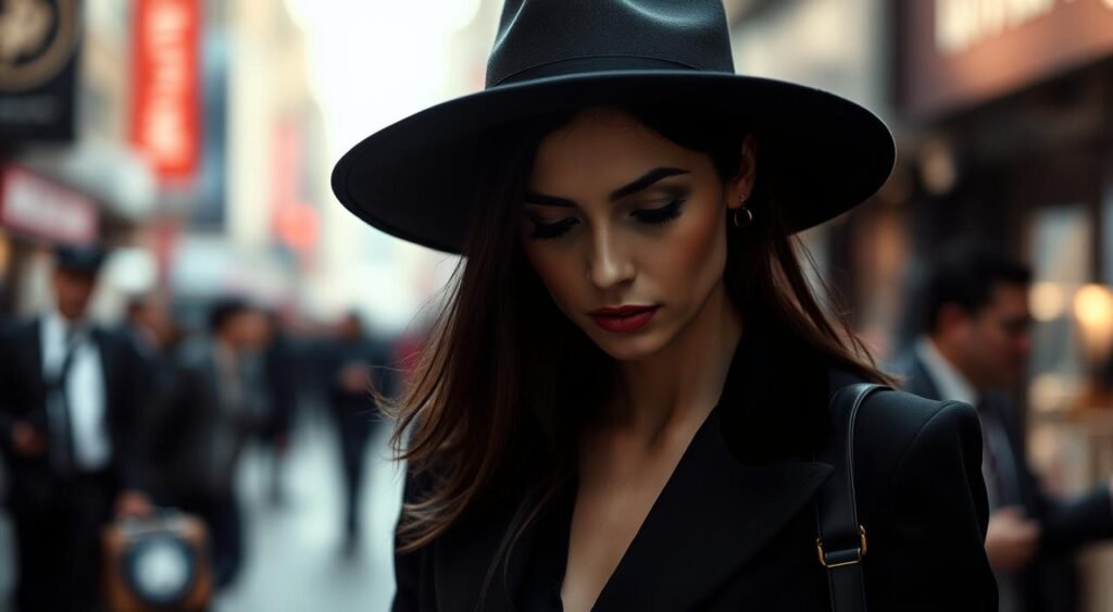 mulher misteriosa e ocupada mulher misteriosa e ocupada